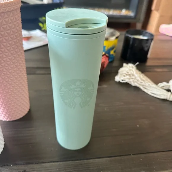 Starbucks Light Green Travel Mug - Picture 1 of 1